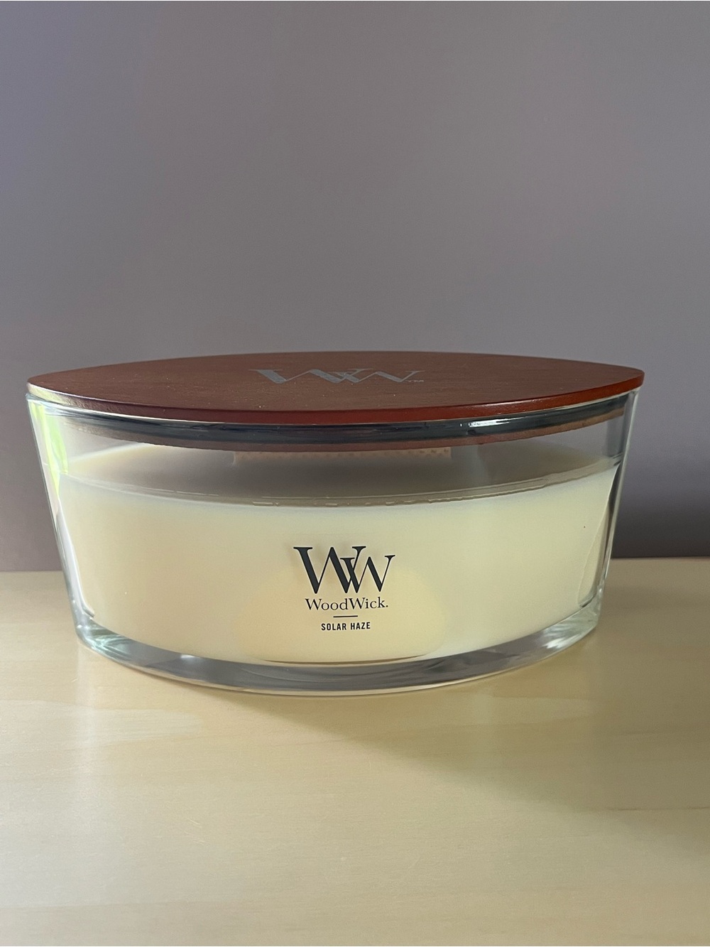 WoodWick Trilogy Solar Haze Crackling Candle New
